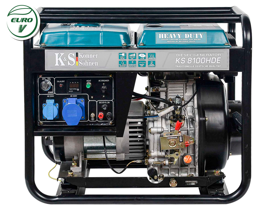 Générateur diesel "Könner & Söhnen" KS 8100HDE (EURO V)