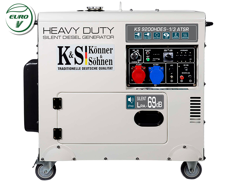 Дизельный генератор KS 9200HDES-1/3 ATSR (EURO V)