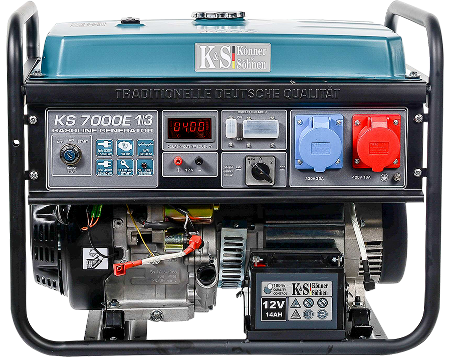 Gasoline generator "Könner & Söhnen" KS 7000E 1/3