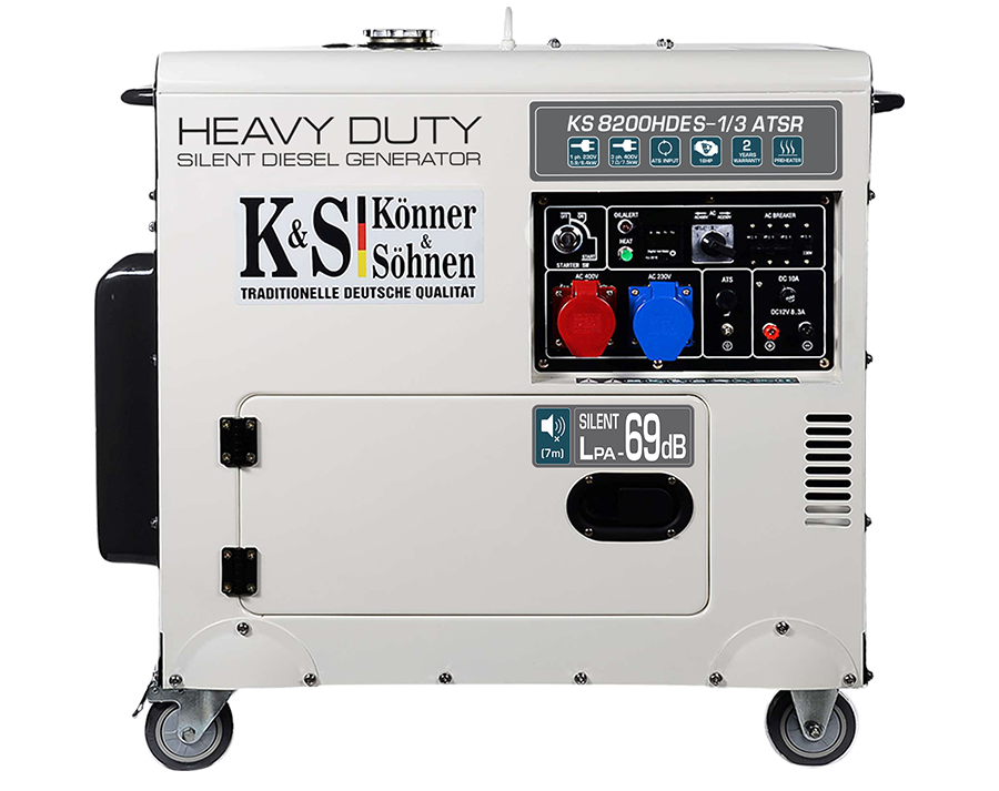 Generatore diesel "Könner & Söhnen" KS 8200HDES-1/3 ATSR