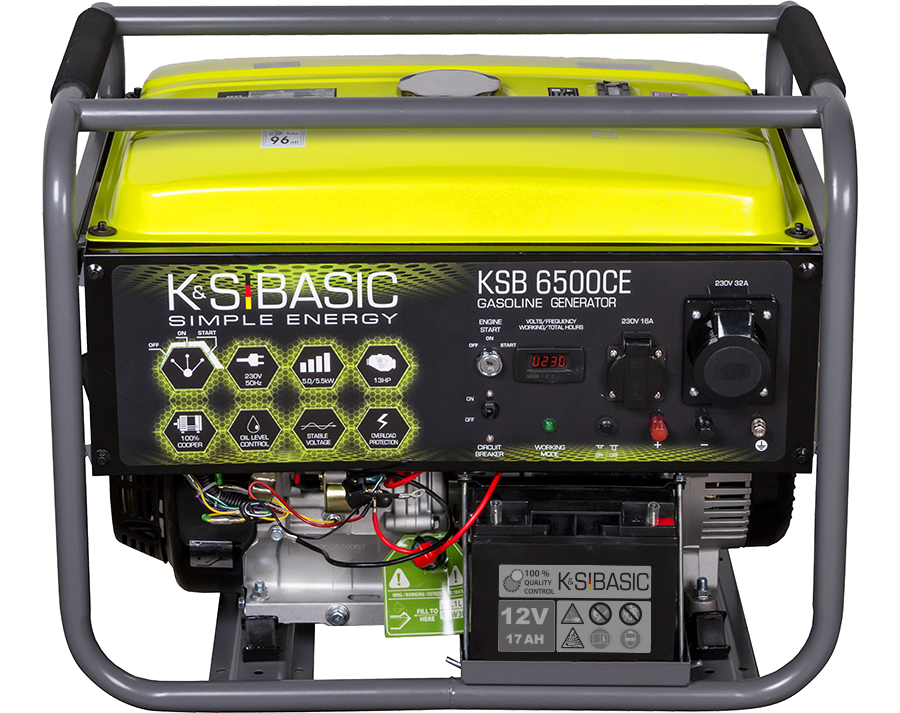 Generator pe benzină «K&S BASIC» KSB 6500CE