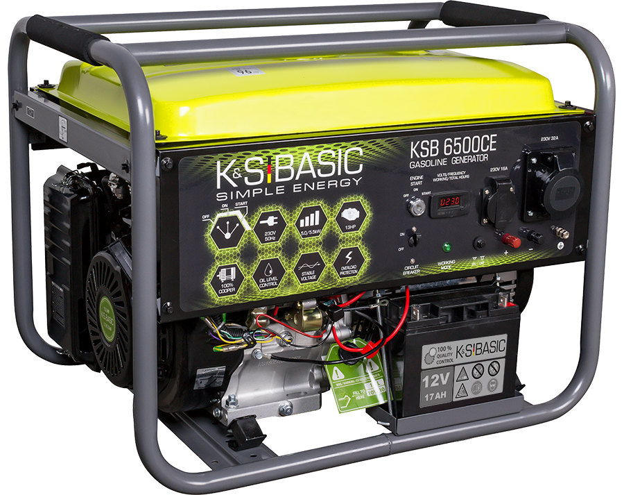 Generator pe benzină «K&S BASIC» KSB 6500CE