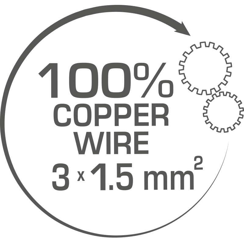 100% copper