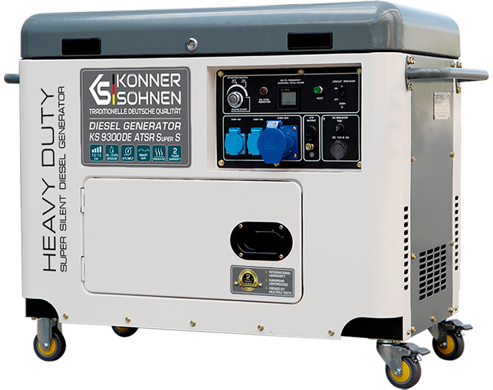 Generator diesel "Könner & Söhnen" KS 9300DE ATSR SUPER S 