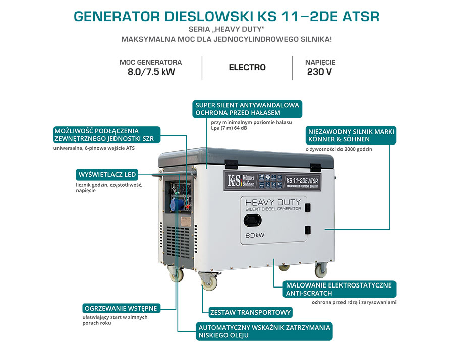 Generator dieslowski KS 11-2DE ATSR