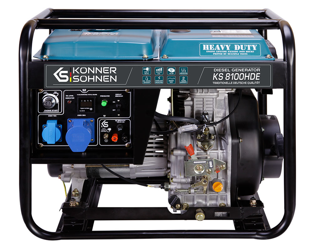 Дизельний генератор KS 8100HDE (EURO V)