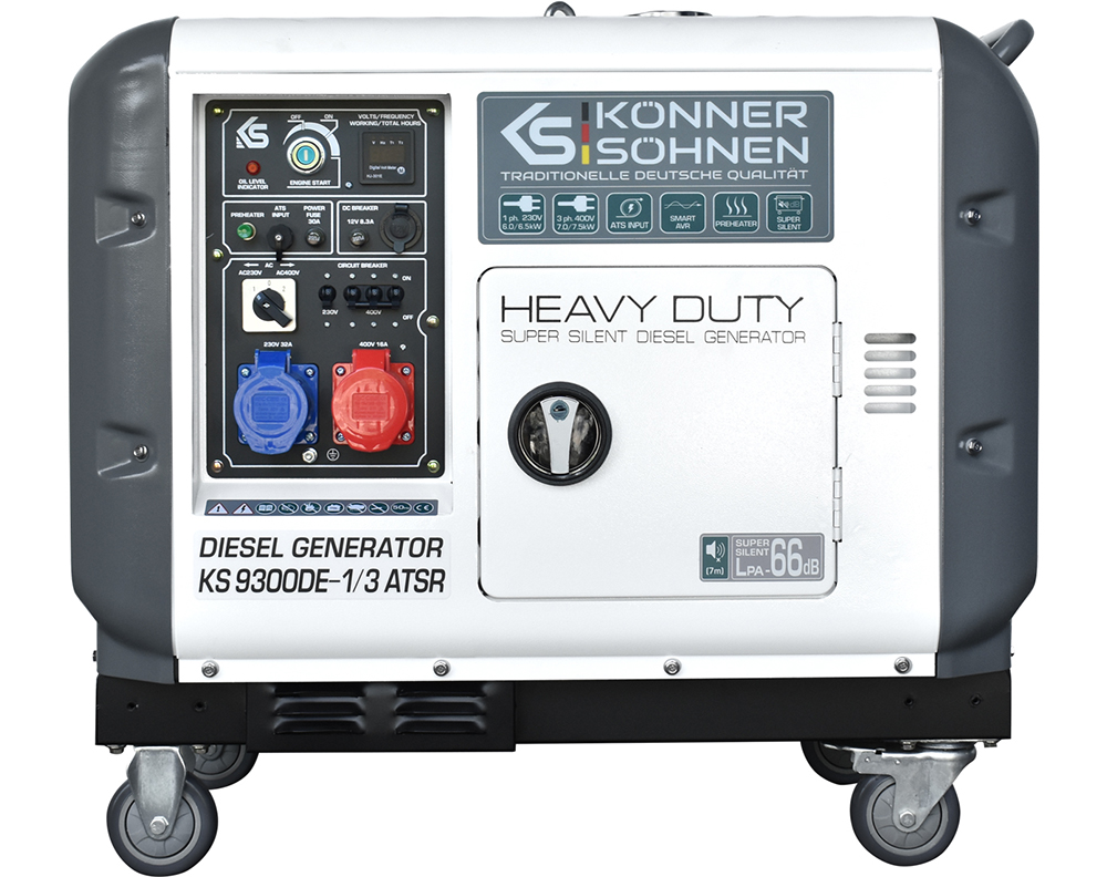 Diesel-Generator "Könner & Söhnen" KS 9300DE-1/3 ATSR (EURO V)