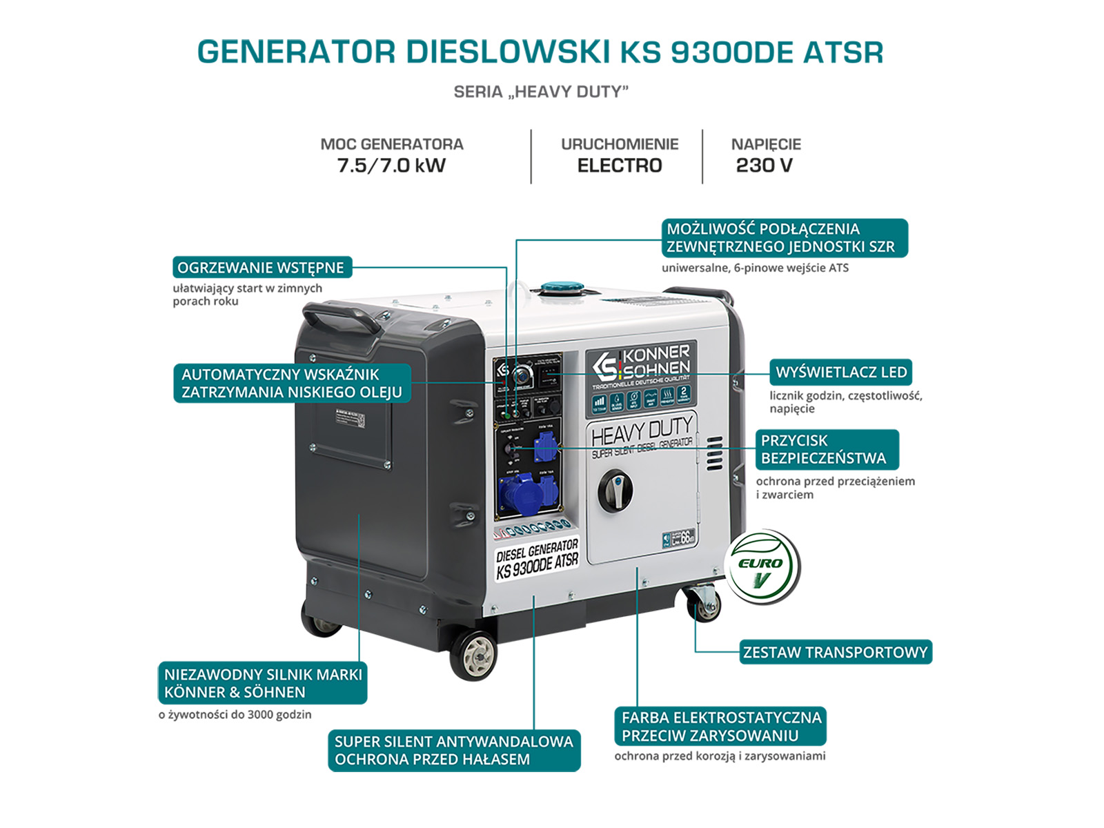 Generator dieslowski KS 9300DE ATSR