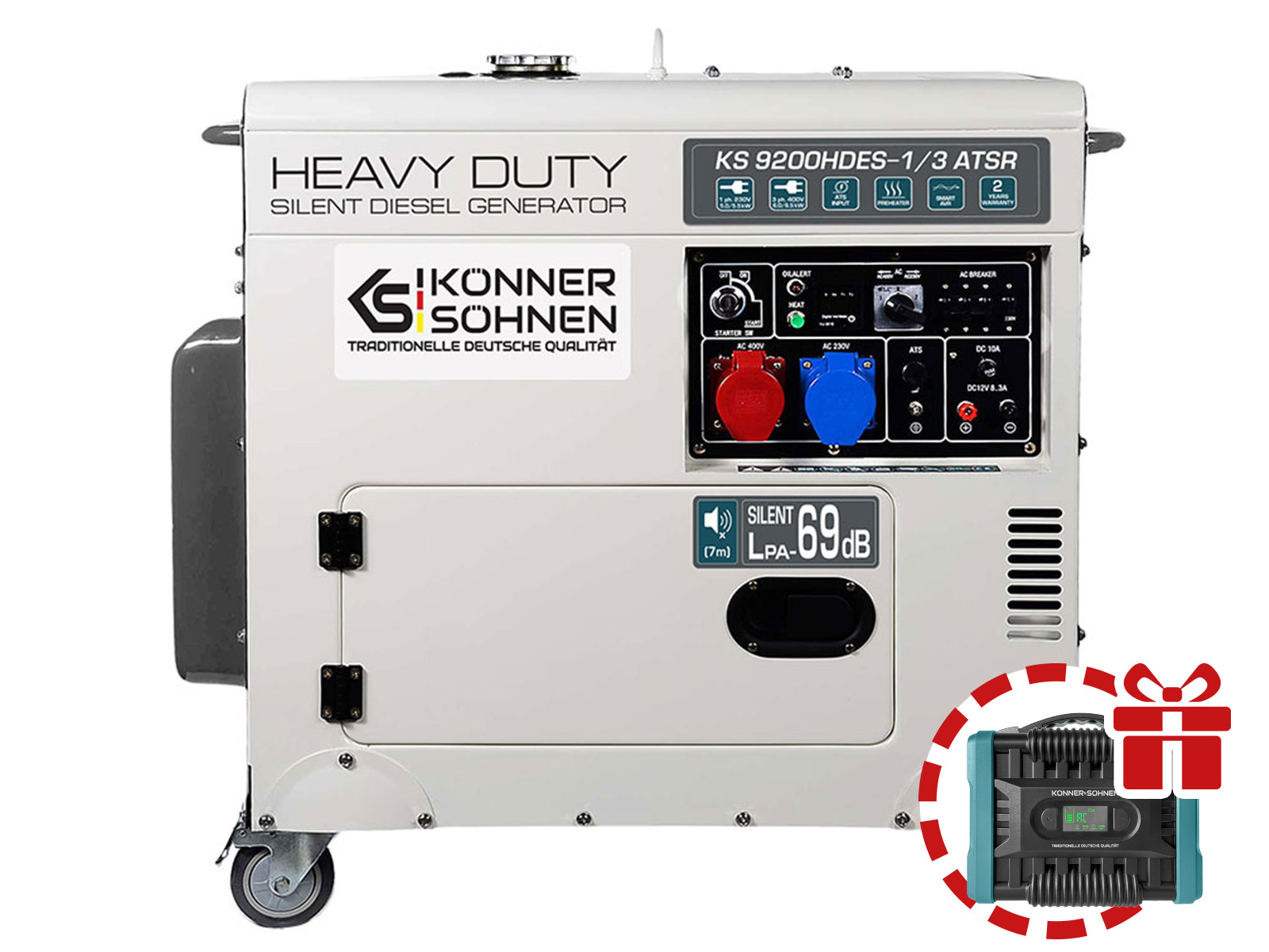 Diesel generator "Könner & Söhnen" KS 9200HDES-1/3 ATSR (EURO V)
