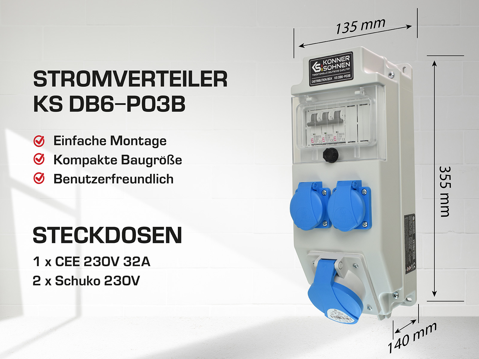 Stromverteiler KS DB6-P03В
