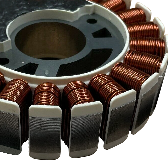 Alternator with 100% copper winding