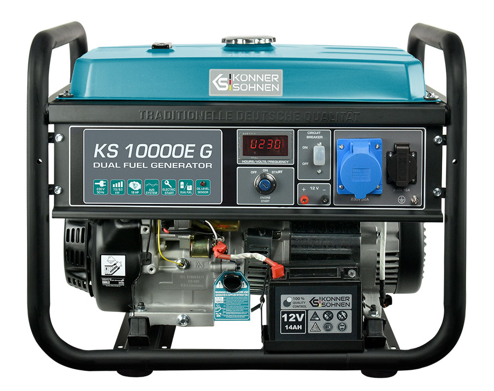 Generator pe gaz/benzina "Könner & Söhnen" KS 10000E G