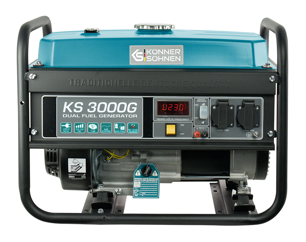 Generator pe gaz/benzina "Könner & Söhnen" KS 3000G