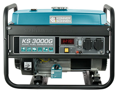 Groupe électrogène gaz-essence KS 3000G - 3000 W, 2x16A (230 V