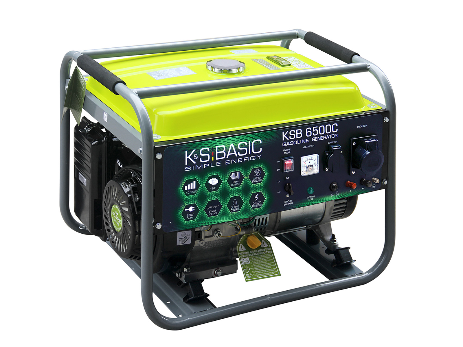 Generator pe benzină «K&S BASIC» KSB 6500C