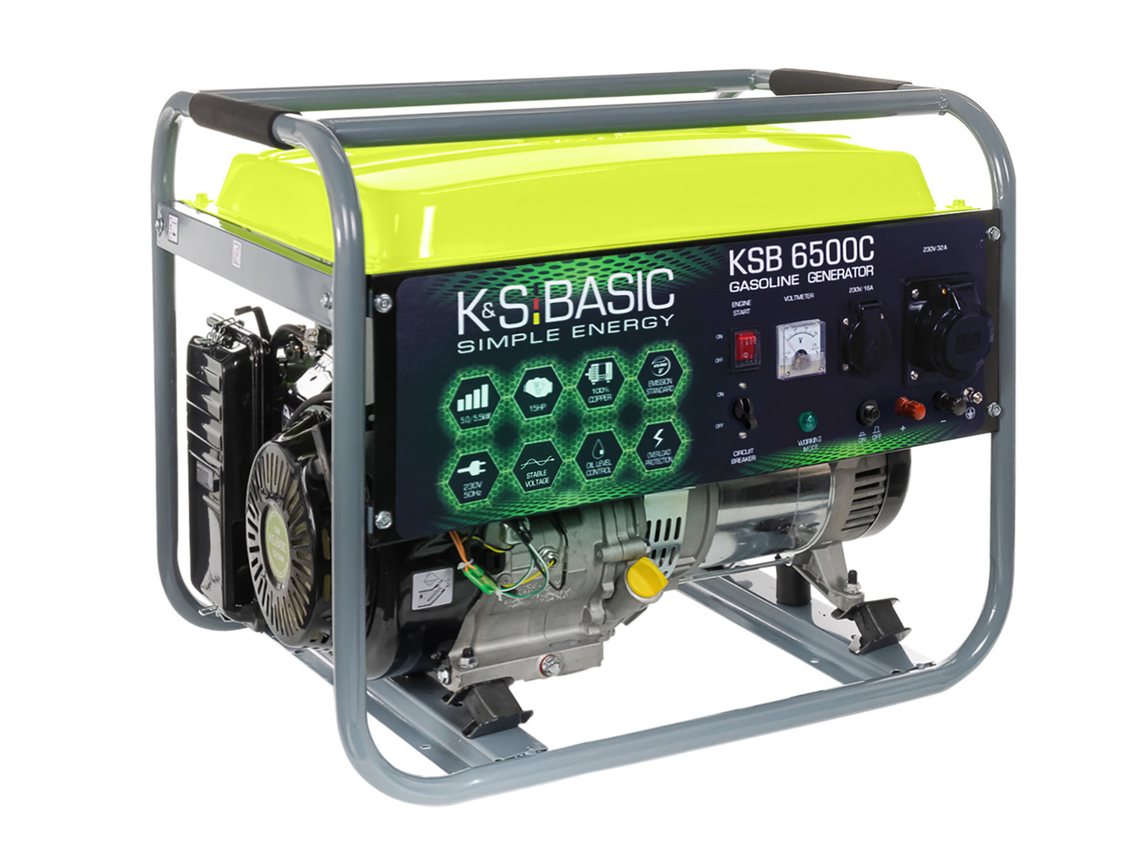Generator pe benzină «K&S BASIC» KSB 6500C