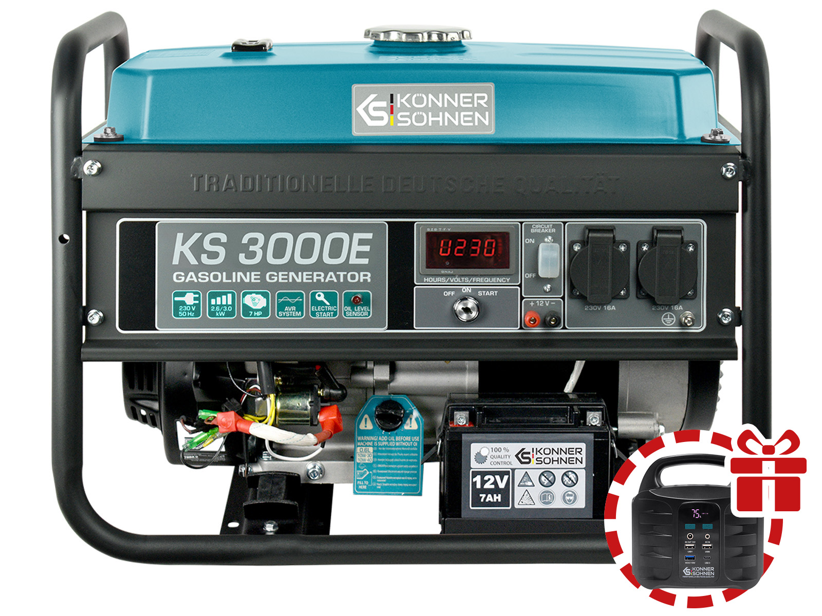 Gasoline generator "Könner & Söhnen" KS 3000E