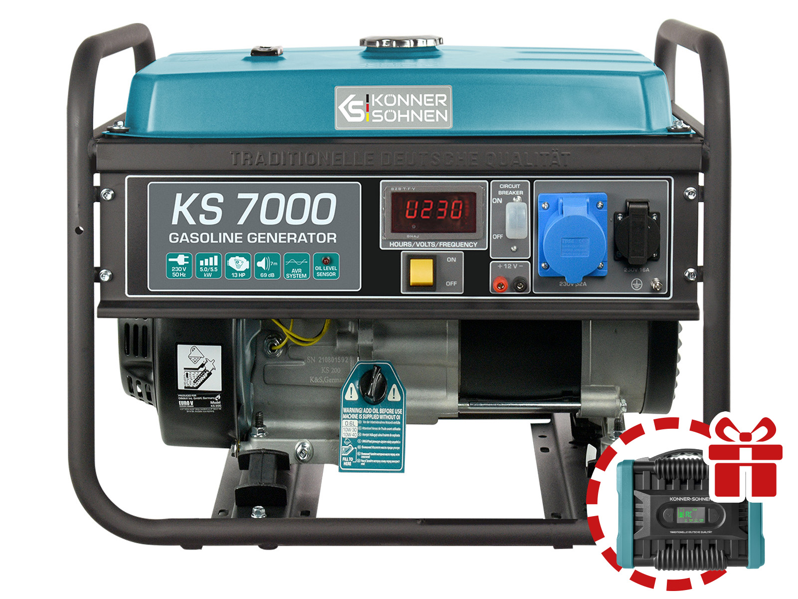 Gasoline generator "Könner & Söhnen" KS 7000