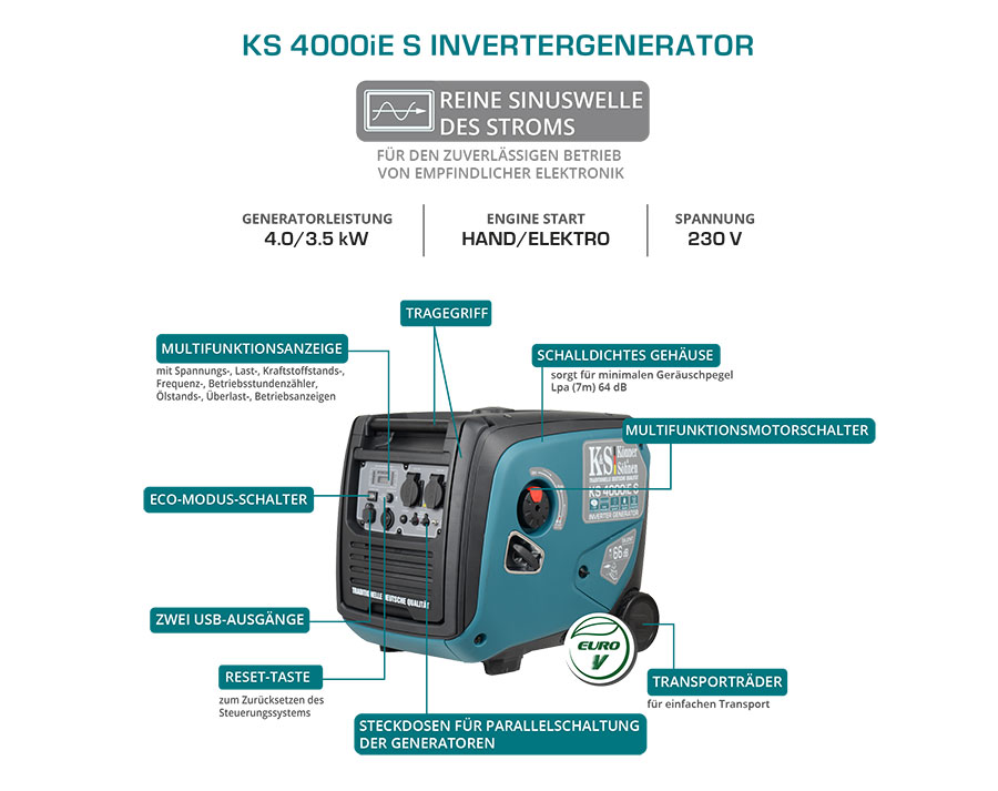 Inverter-Generator KS 4000iE S