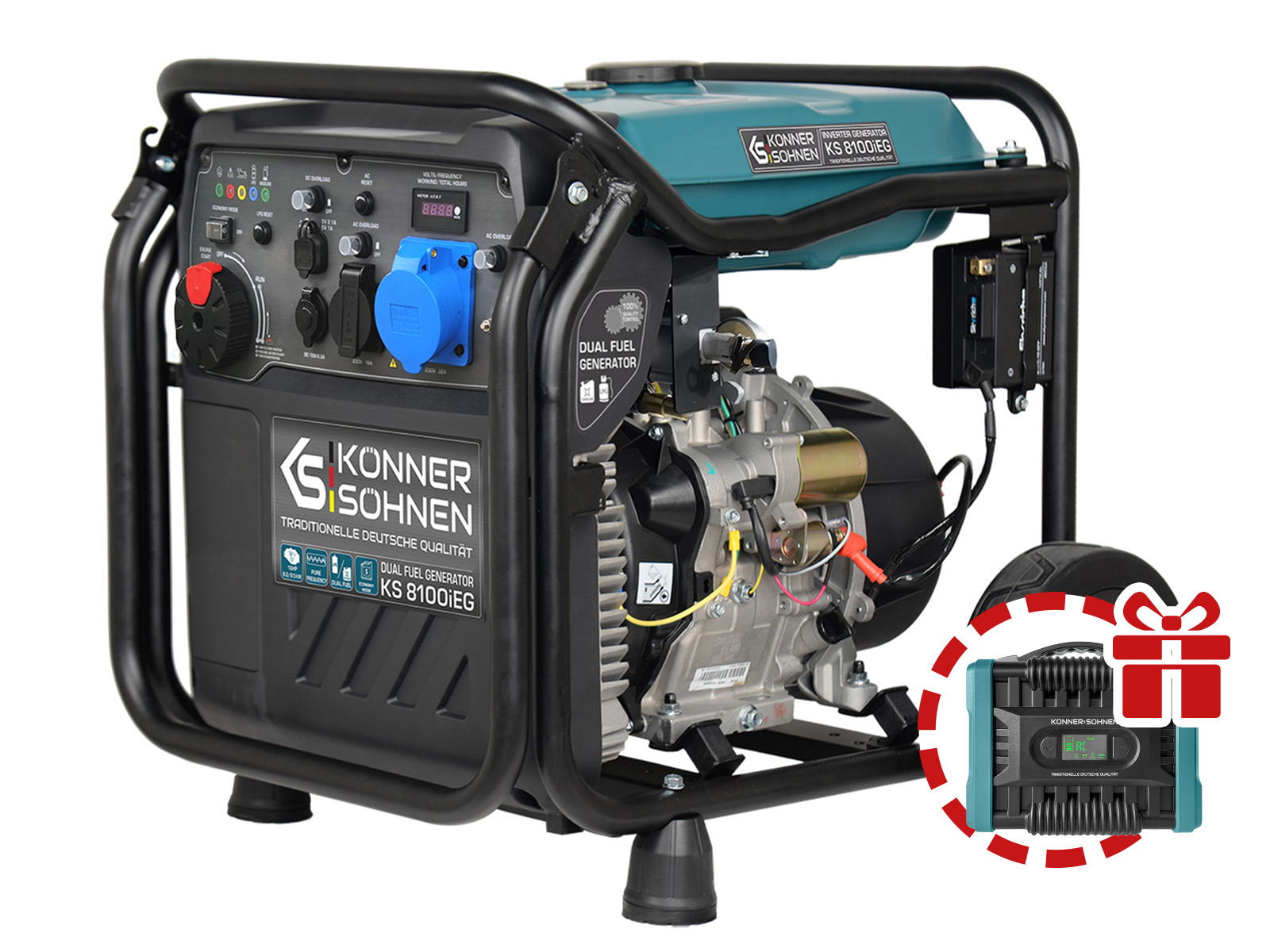 LPG/Benzin-Inverter-Generator KS 8100iEG