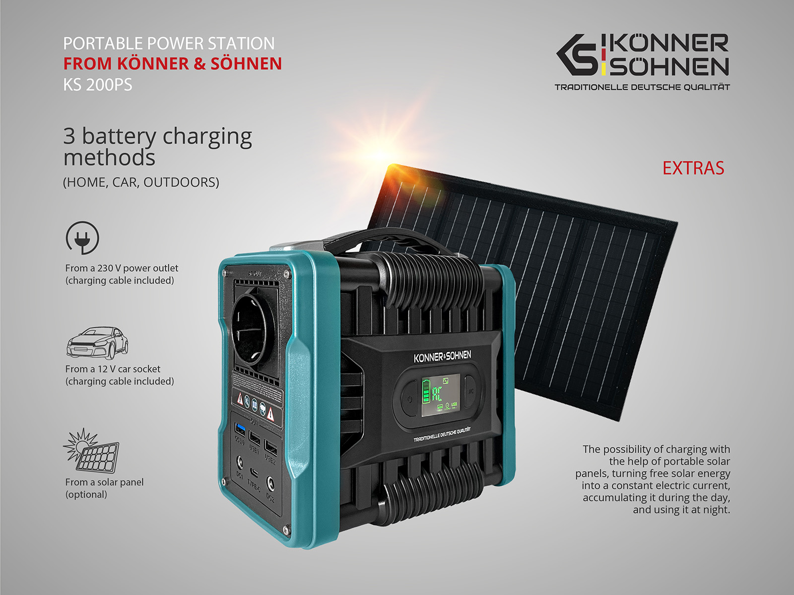 Portable power station KS 200PS