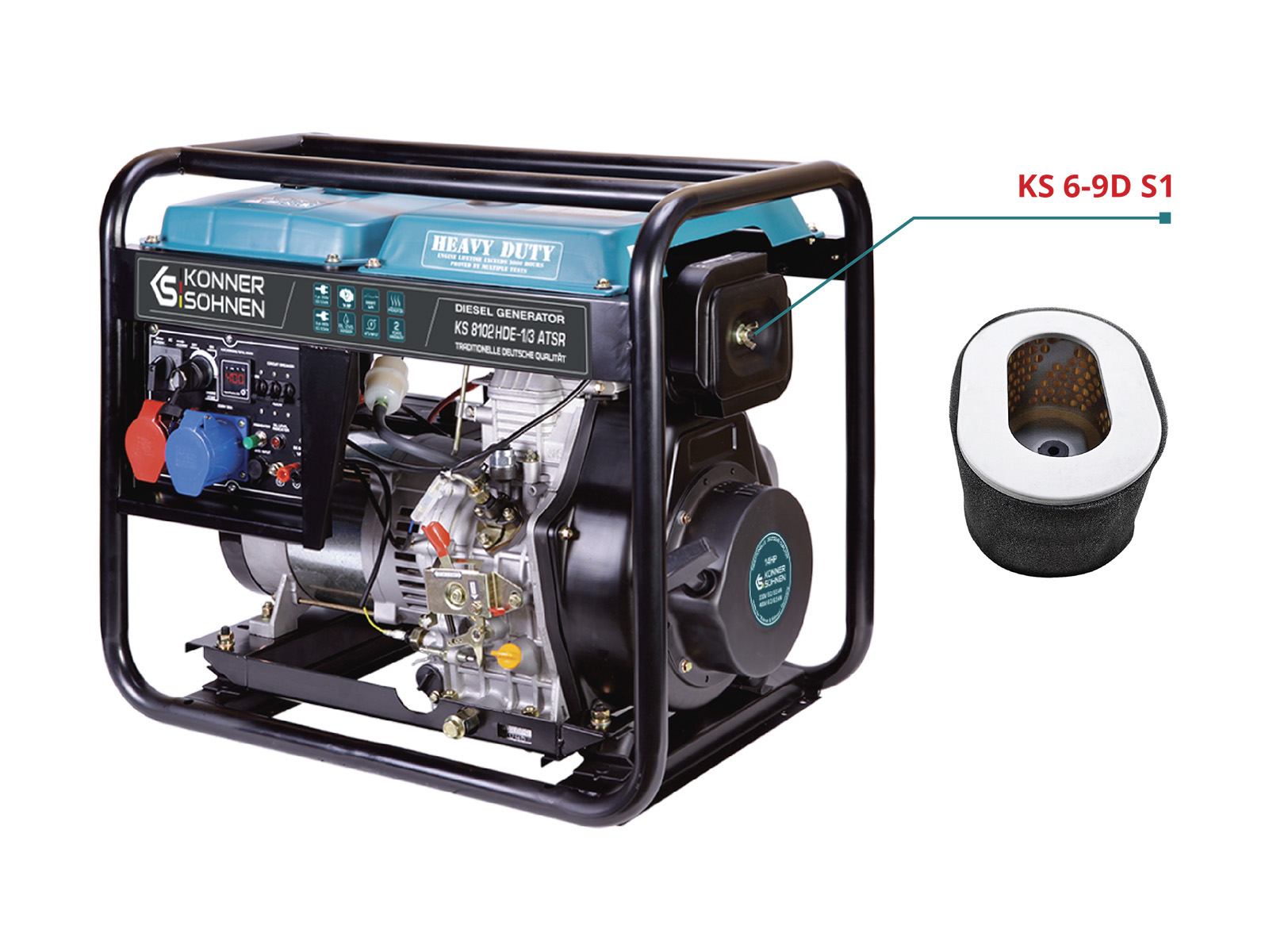 Diesel-Generator KS 8200HDES-1/3 ATSR