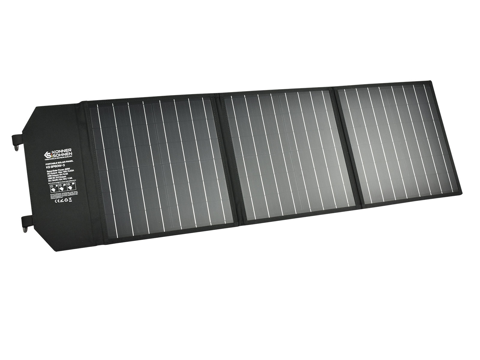 Monocrystalline silicon portable solar panel KS SP60W-3